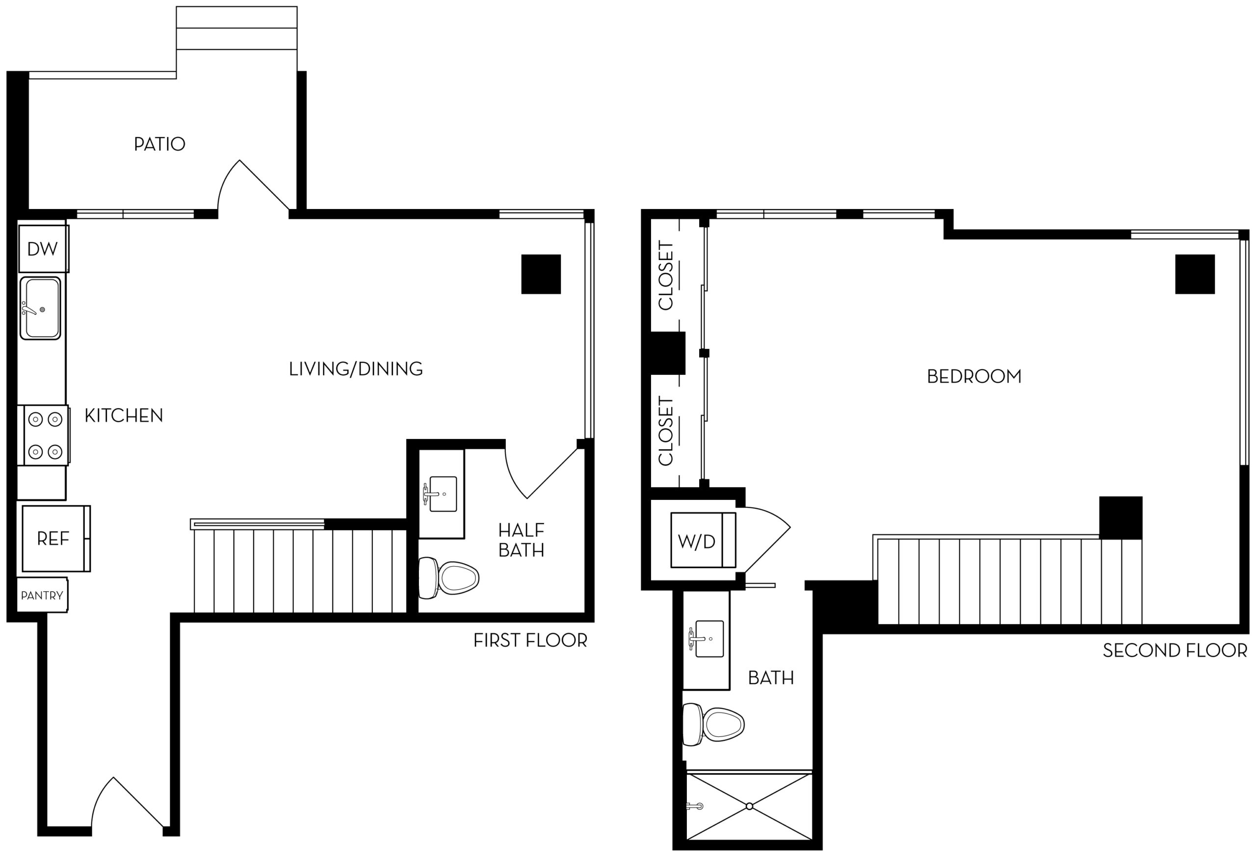 TA4 - 1BR 1.5BA<br> Townhome